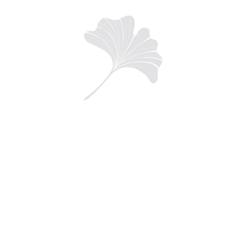 Logo mit einem weißen Ginkgoblatt in einem Kreis über dem großen Wort "EDEN" und dem kleineren "BESTATTUNGEN", alles auf schwarzem Hintergrund - ein raffinierter Look für Unternehmen wie Online-Marketing Dresden oder SEO Beratung Dresden.